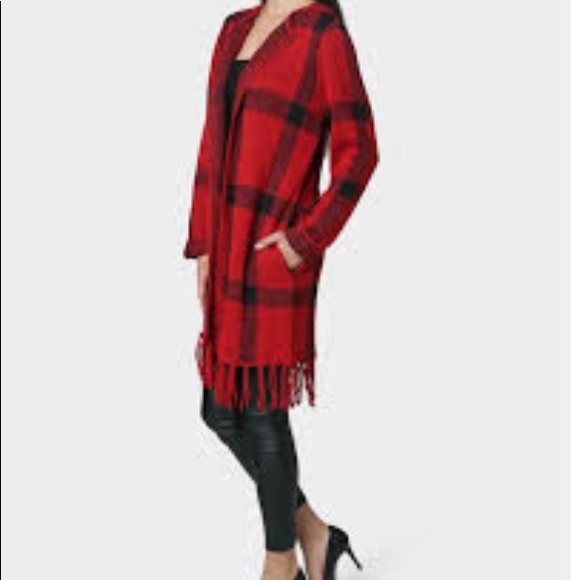 Buffalo Plaid Long Cardigan - Picture 7 of 7